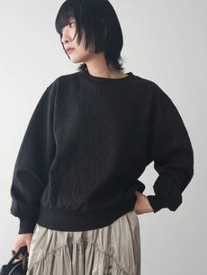 ヒョウ柄ジャガードプルオーバー